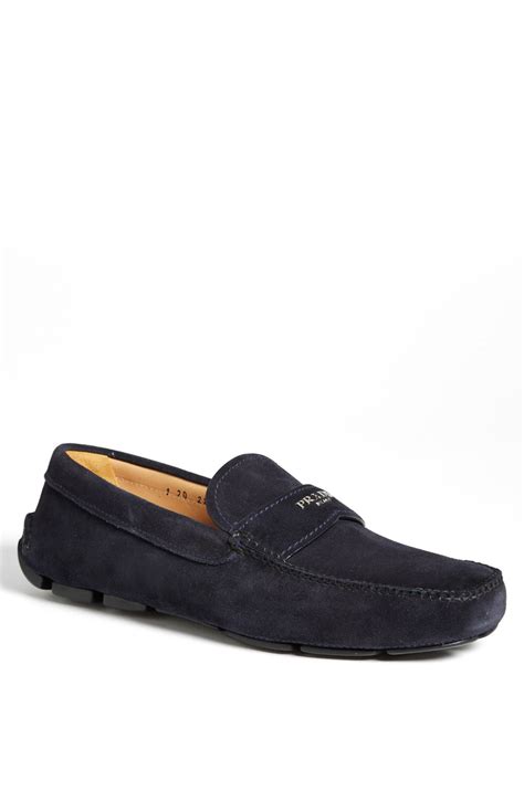 prada blue suede drivers|Men's Driving Shoes .